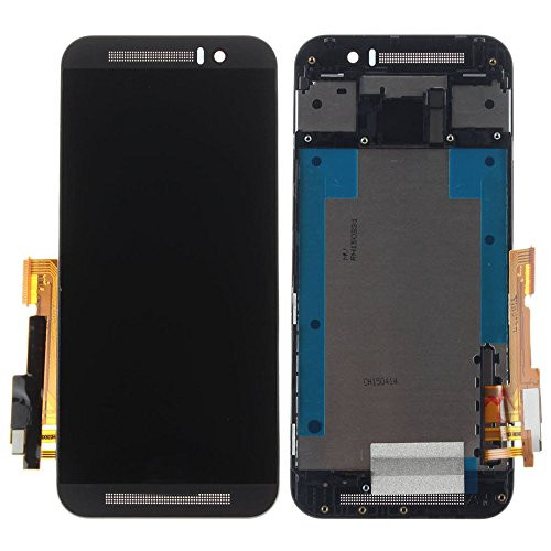 For HTC M9 LCD Replacement Touch Screen Digitizer  and  LCD Display Assembly -Black  Plus Frame-