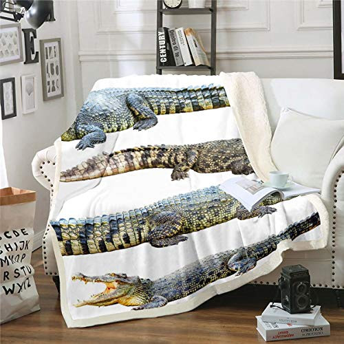 Erosebridal Teens Crocodile Fleece Blanket Alligator Pattern Throw Blanket for Kids Boys Girls Teens Wildlife Animal Plush Bed Blanket Throw Size Exotic Sherpa Throw Flannel Blanket Erosebridal Teens Crocodile Fleece Blanket Alligator Pattern Throw Blanket for Kids Boys Girls Teens Wildlife Animal Plush Bed Blanket Throw Size Exotic Sherpa Throw Flannel Blanket