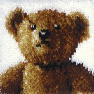 Wonderart 12x12 Latch Hook Kit: Old Tyme Bear