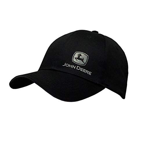 John Deere Black 100th Anniversary Cap Side Logo