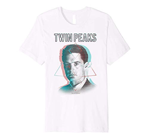 Twin Peaks Agent Cooper Headshot 3 Triangles Premium T-Shirt