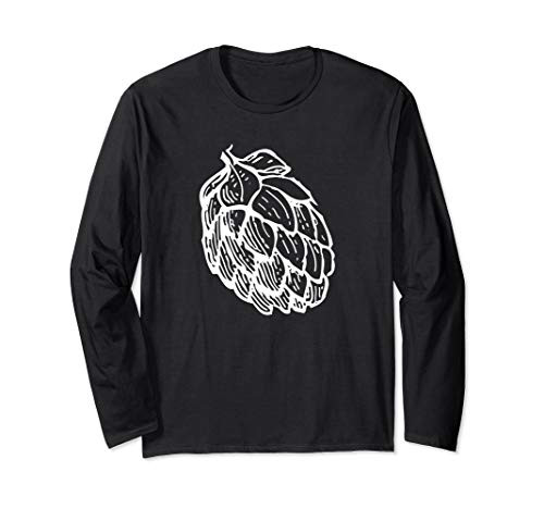 Hops Cone Humulus Lupulus Craft Beer Geek IPA Hophead Gift Long Sleeve T-Shirt