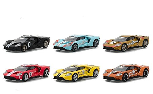 Ford GT Racing Heritage Series 1, 6pc Set 1/64 Diecast Model Cars by Greenlight 13200 Ford GT Racing Heritage Series 1, 6pc Set 1/64 Diecast Model Cars by Greenlight 13200