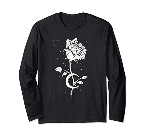 Occult Moon Rose Witchcraft - The Witch Vintage Dark Magic Long Sleeve T-Shirt