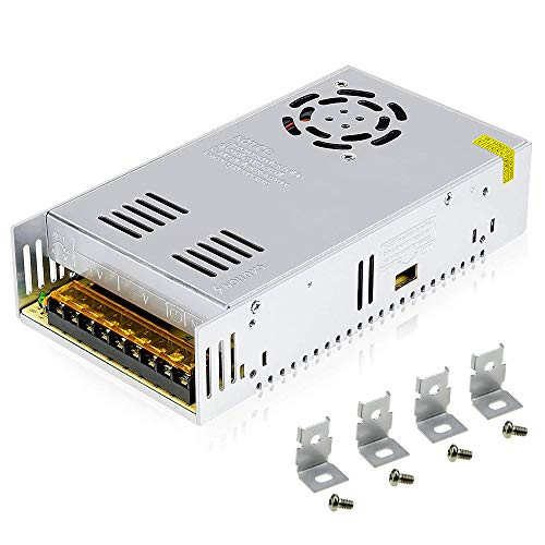 JOVNO 24V 15A Power Supply AC 110V/220V to DC 24V 360W Universal Regulated Switching Transformer Adapter Driver for 3D Printer LED Strip Lights CCTV Radio Computer Project with 4 Fixing Brackets