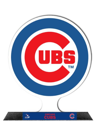 MLB Chicago Cubs Team Logo StandZ Photo Desktop Display
