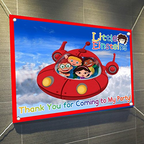 Little Einsteins Large Vinyl Indoor or Outdoor Banner Sign Poster Backdrop, party favor decoration, 30" x 24", 2.5' x 2', Disney Jr.