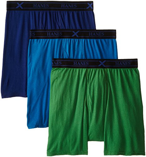 Hanes Ultimate Mens 3-Pack X-Temp Active Cool Boxer Brief Assorted Small