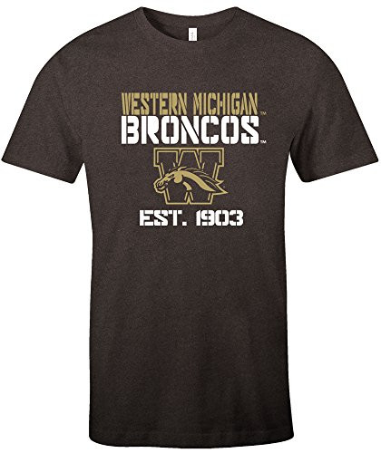 NCAA Western Michigan Broncos Est Stack Jersey Short Sleeve T-Shirt BrownMedium