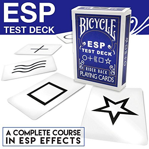 Magic Makers Bicycle ESP Test Deck with Rudy T Hunter, Includes Magic Instruction