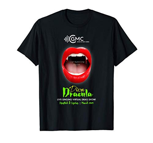 Lipstick  and  Lyrics Diva Dracula T-Shirt