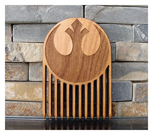 Rebel Alliance Wood Beard Comb // Light Side