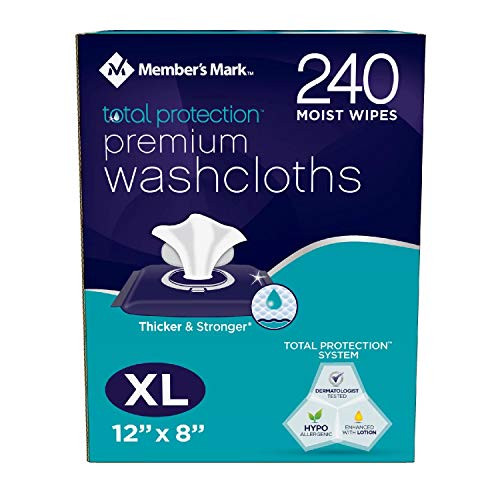 Members Mark Adult Washcloths -240 ct.- pack of 2
