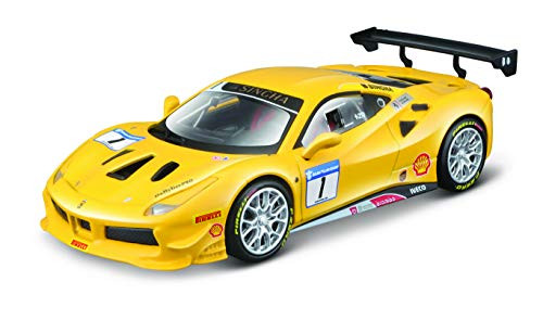 Bburago B18-36306 43 Ferrari Racing 488 Challenge Yellow 1