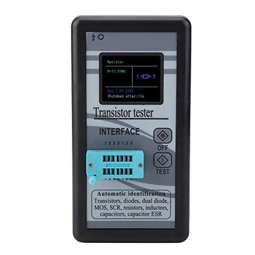 M328 Digital Transistor Tester Fydun Transistor Tester 0.5?-50M? Digital LCD Display Multi-Functional Capacitance Resistance Meter NPN PNP Transistors MOSFET Diodes Thyristors Resistors Capacitors