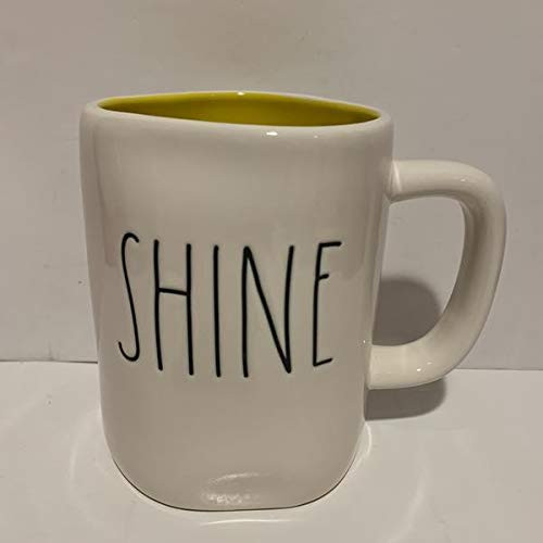 Rae Dunn SHINE Mug Yellow interior - Ceramic