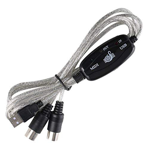 LY1122 New USB IN-OUT MIDI Interface Cable Converter to PC Music Keyboard Adapter Cord LY1122 New USB IN-OUT MIDI Interface Cable Converter to PC Music Keyboard Adapter Cord