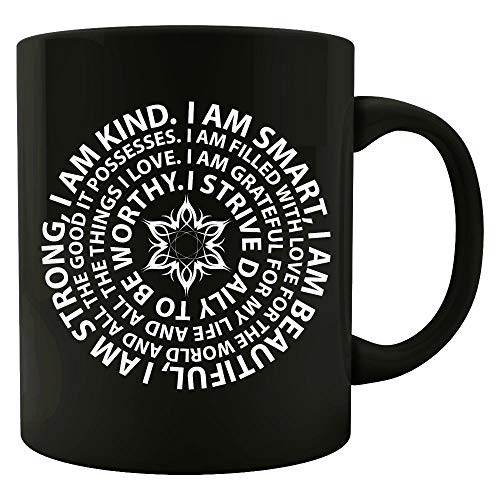 I Am Strong Kind Smart Beautiful Life Circle Design - Mug