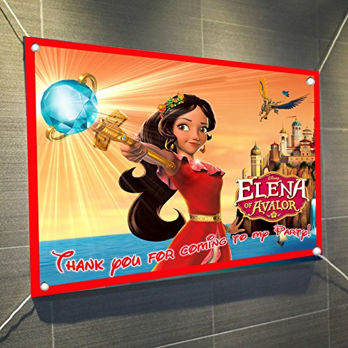 Elena of Avalor Banner Large Vinyl Indoor or Outdoor Banner Sign Poster Backdrop, party favor decoration, 30" x 24", 2.5' x 2' Elena of Avalor Banner Large Vinyl Indoor or Outdoor Banner Sign Poster Backdrop, party favor decoration, 30" x 24", 2.5' x 2'
