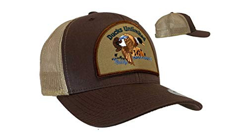 Ducks Unlimited Hat Trucker Mesh Back Cap Brown