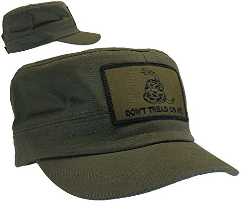 Dont Tread On Me Hat Fatigue Cadet Cap OD Green