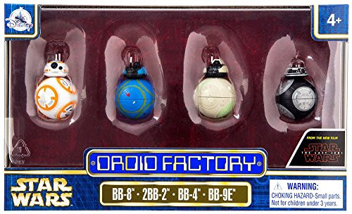 Star Wars The Last Jedi Droid Factory Figures 4-Pack (BB-8, 2BB-2, BB-4 & BB-9E) Disney Parks Authentic Original Exclusive