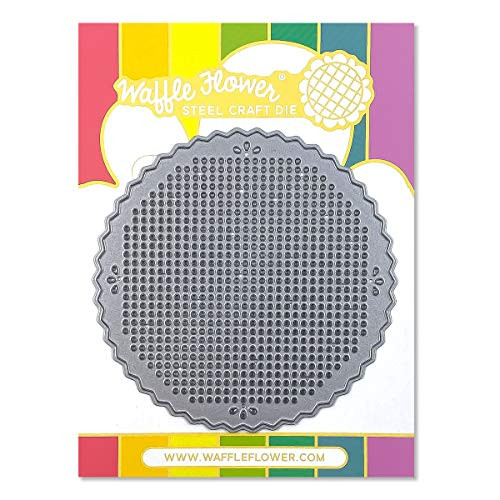 Waffle Flower Stitchable Pinking Circle Die -This stitchable Pinking Circle is Approximately 3.5 inch Round-