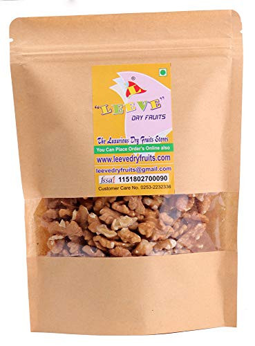 Leeve Dry Fruits Walnut Kernels Akrot Magaz - 200 Gram -0.44 lbs-