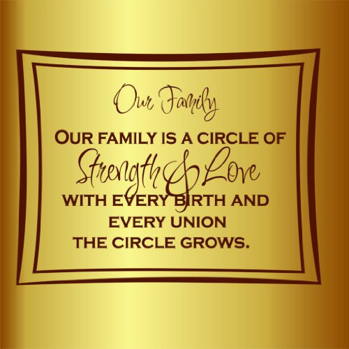 Our Family Is A Circle Of Strength  and  Love That Grows Picture Art  Family Life Quote - Peel  and  Stick Sticker - Vinyl Wall Decal  Size  20 Inches X 30 Inches - 22 Colors Available Our Family Is A Circle Of Strength  and  Love That Grows Picture Art  Family Life Quote - Peel  and  Stick Sticker - Vinyl Wall Decal  Size  20 Inches X 30 Inches - 22 Colors Available