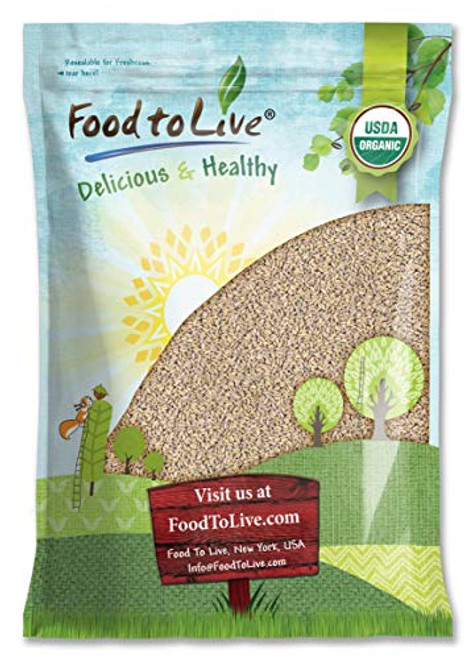 Organic Spelt Berries 8 Pounds  Non-GMO Whole Grain Non-Irradiated Vegan Superfood Bulk Product of the USA