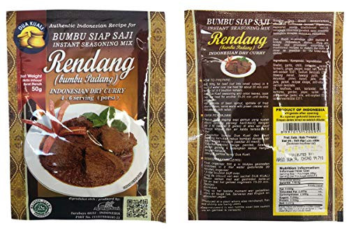 Dua Kuali Bumbu Rendang -Indonesian Dry Curry- - 1.75oz -Pack of 3-