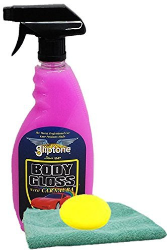 Gliptone Body Gloss Spray N Shine -22 oz- Bundled with Microfiber Cloth  and  Foam Pad -3 Items-