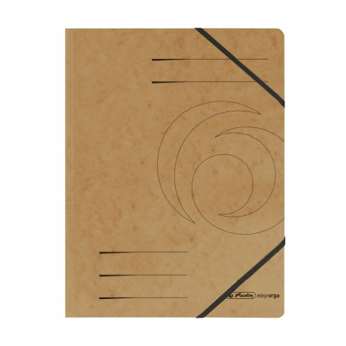 Herlitz A4 Colorspan Elastic Folder - Brown -5 Pieces-