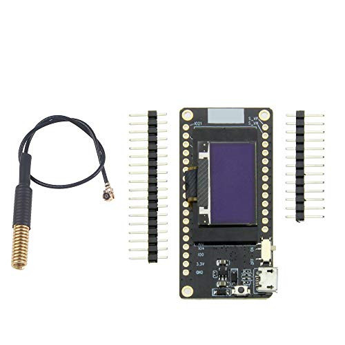 WINGONEER LORA32 V2.0 433MHz ESP32 LoRa OLED 0.96 Inch Display Screen SD Card Blue Bluetooth WiFi Module with Antenna