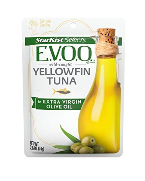 Starkist Selects Gourmet E.V.O.O. Wild-Caught YellowFin Tuna with Extra Virgin Olive Oil ~ pack of 6 Starkist Selects Gourmet E.V.O.O. Wild-Caught YellowFin Tuna with Extra Virgin Olive Oil ~ pack of 6