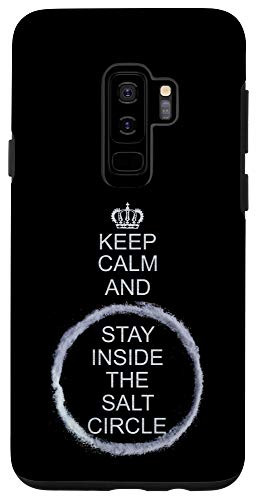 Galaxy S9 Plus Keep Calm and Stay Inside the Salt Circle Funny Witch Case