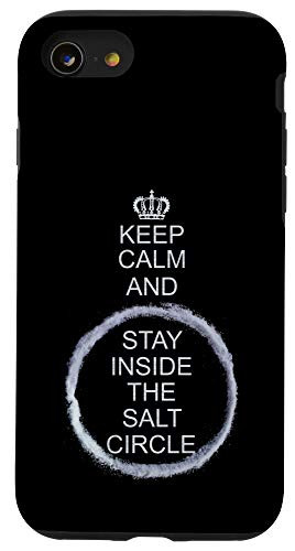 iPhone SE -2020- / 7 / 8 Keep Calm and Stay Inside the Salt Circle Funny Witch Case