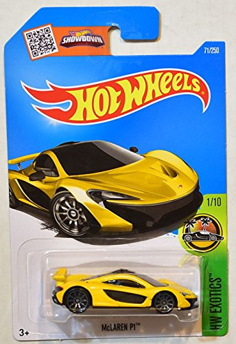 HOT WHEELS 2016 HW EXOTICS McLAREN P11/10 YELLOW