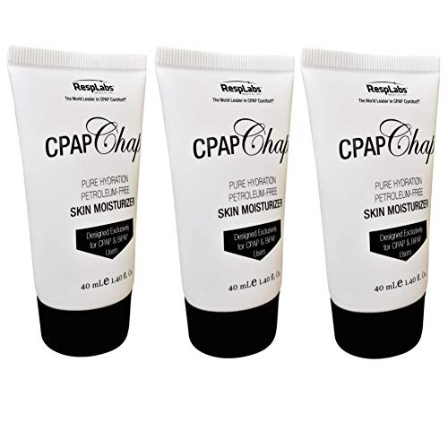 CPAP Face Cream, CPAP Chap by RespLabs | 1.4oz Petroleum Free Skin Moisturizer Designed for CPAP & Oxygen Therapy Users | Prevent Skin Breakdown & Lock In Moisture (3 pack)