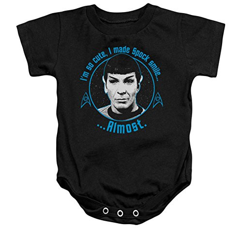 Infant Star Trek- Almost Smile Onesie Infant Onesie Size 0-6 Mos