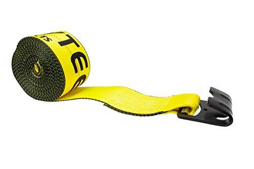 Mytee Products 4 in. x 30 ft. Winch Strap with Flat Hook