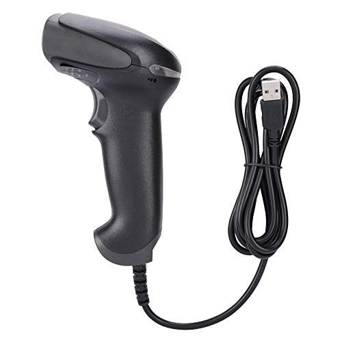 Diyeeni USB Wired Barcode Scanner Automatic 1D Bar Code Reader Fast and Precise Auto Scan Handheld Desktop Barcodes Capture for Store Supermarket Warehouse