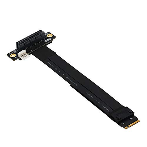 HLT M.2 NGFF Key M to PCIe 3.0 4X Extension Cable -90Right Angle PCI-E Slot-