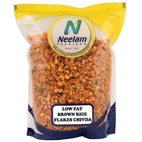 Neelam Foodland Low Fat Brown Rice Chivda 400 gm -14.10 OZ- Neelam Foodland Low Fat Brown Rice Chivda 400 gm -14.10 OZ-