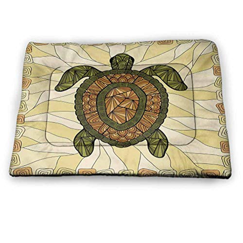 prunushome Pet Cushion Dog Bed Spa Pet Pillow Bed Zen Stones with Orchid and Candles Green Plants at The Background Print Use for Dogs Cat PetAll Seasons White Green and Black -21 inchx14 inch-