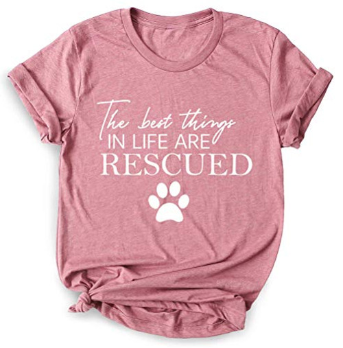 Dog Rescue Shirt Animal Rescue Shirt Rescue Dog Tshirt Paw Print Dog Paw T-shirt Animal Rescue Fur Mama Dog Lover Gift Adopt A Dog