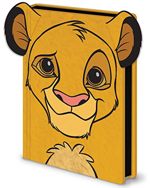 Disney The Lion King -Simba- Furry A5 Premium Notebook yellow