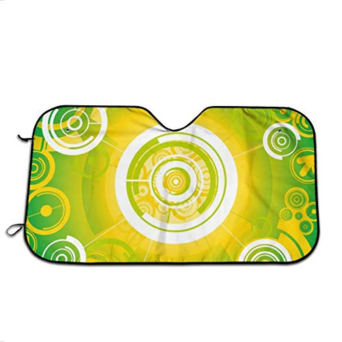 Pengyou Fantasy Circle Light Car Windshield Sun Shade Blocks UV Rays Sun Visor Protector Foldable Sun Shield to Keep Your Vehicle Reflective Blocks Heat and Cool Pengyou Fantasy Circle Light Car Windshield Sun Shade Blocks UV Rays Sun Visor Protector Foldable Sun Shield to Keep Your Vehicle Reflective Blocks Heat and Cool
