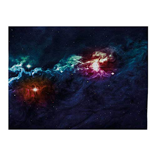GugeABC Space Jigsaw Puzzles for Adults 500 Piece Galactic Image on Milky Way with Colorful Alluring Cosmos Display Artwork Print Magenta Blue