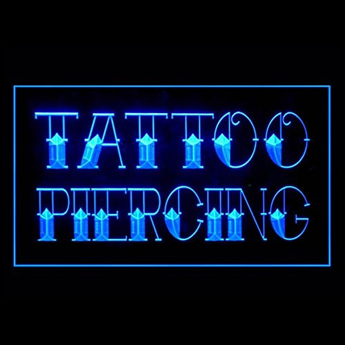 100008 Butterfly Tattoo Design Piercing Display LED Light Neon Sign